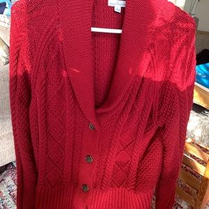 Women’s LL Bean Signature Large Cardigan Sweater